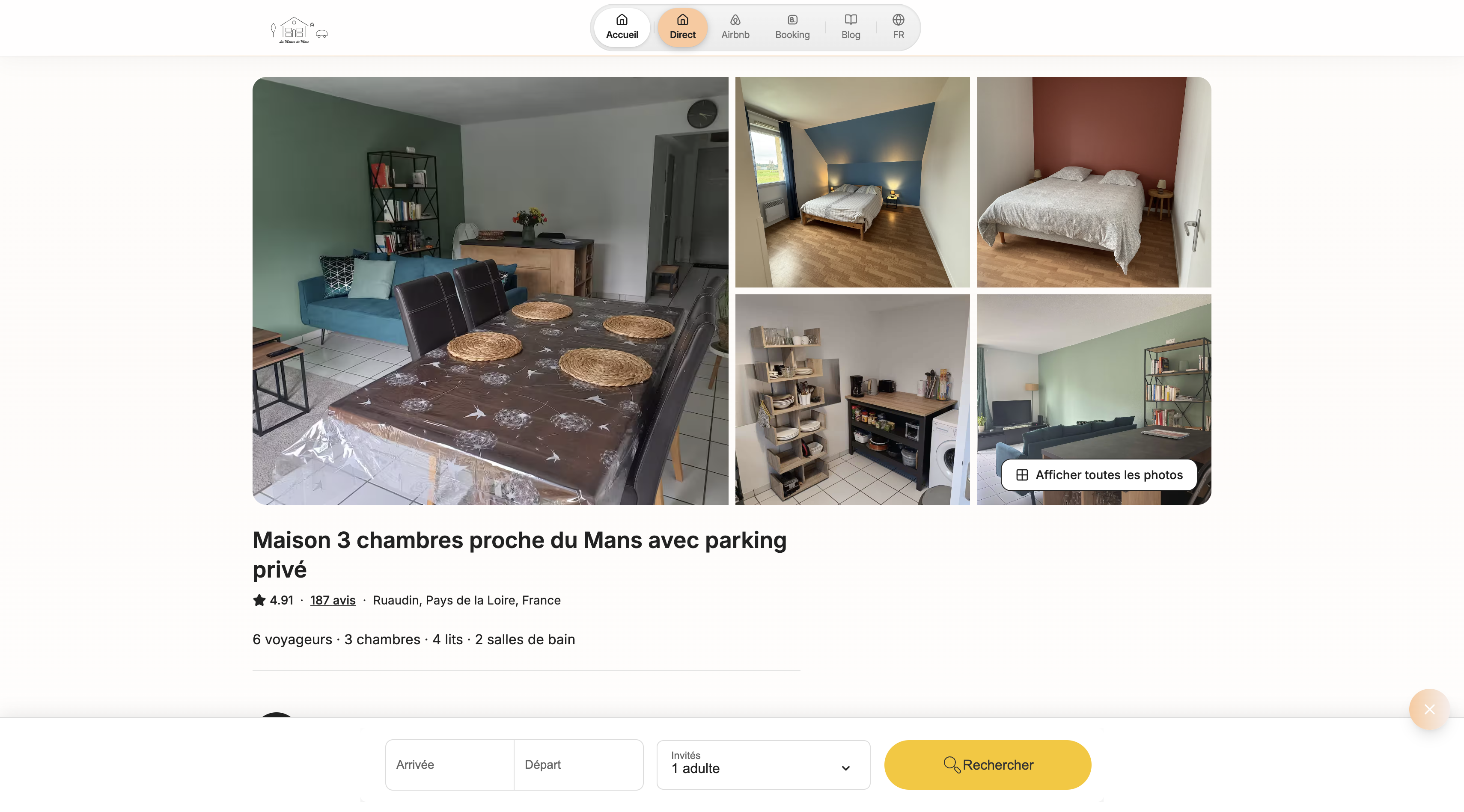 Maison Lemans – Location de Vacances Luxe près du Circuit du Mans